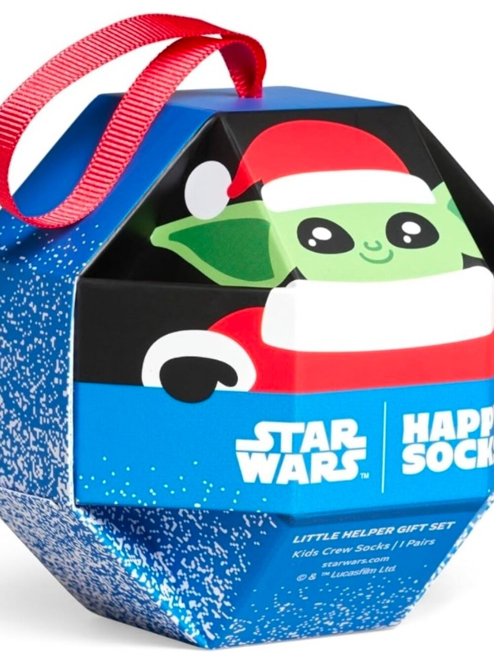 Star Wars Happy Socks Kids Holiday Ornament Gift Set 2 Pair 7-9 Years